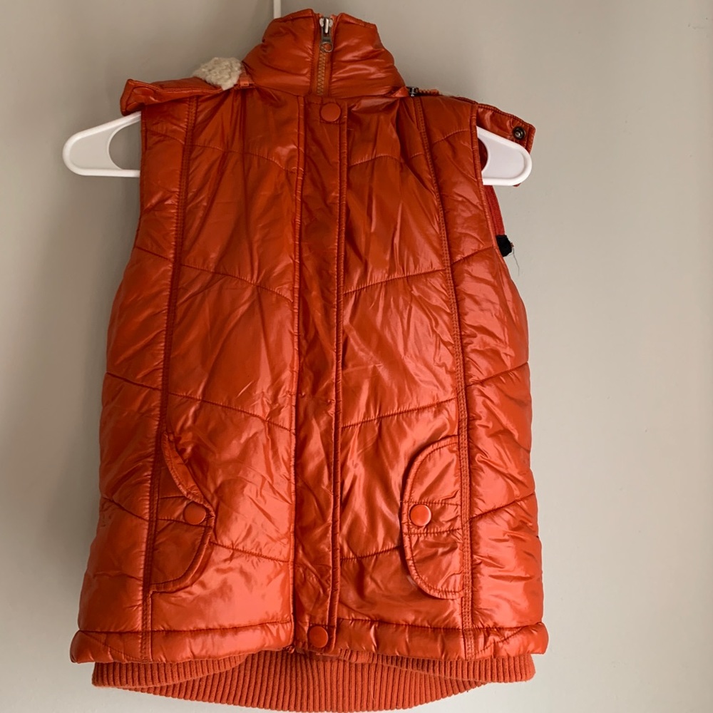 Orange Puffer Vest